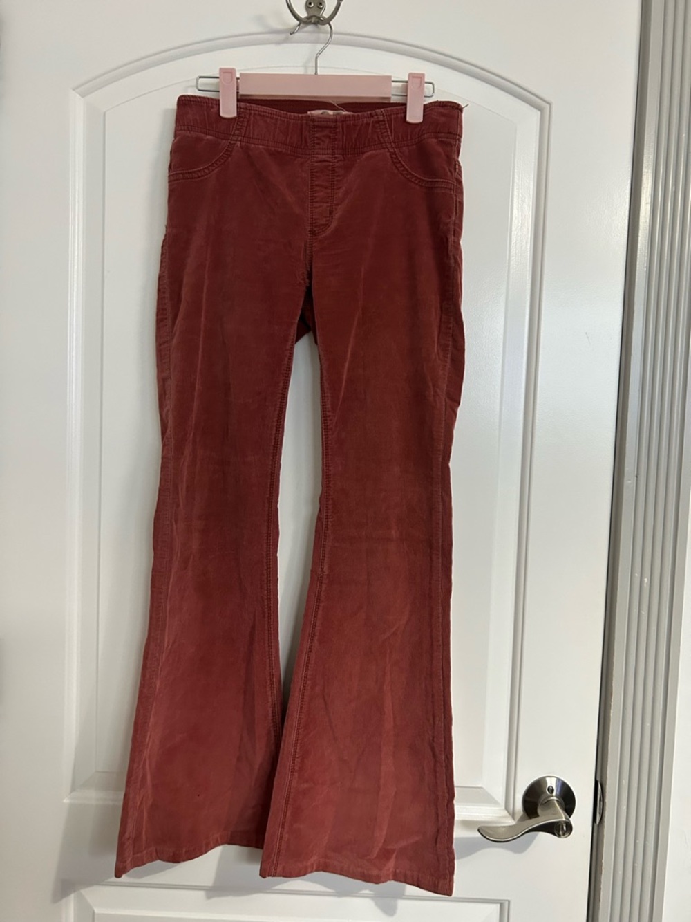 Free People We The Free Penny Pull On Corduroy Flare Wide Pant Size 27 retro 70s - Picture 2 of 14